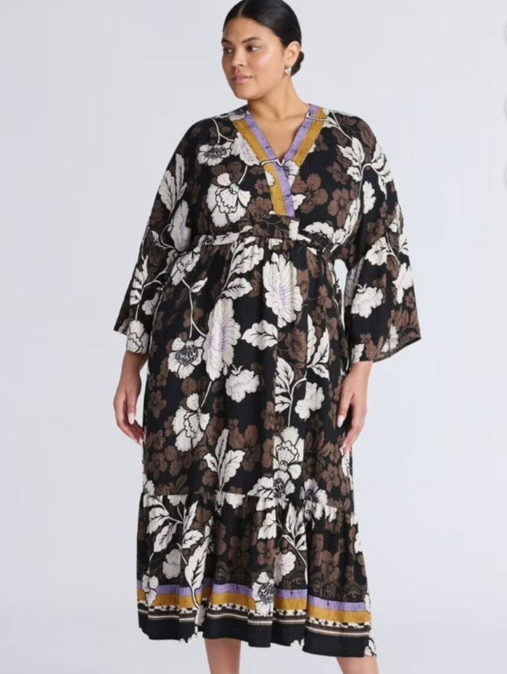 Floral Causal Midi Summer Dress - Picture 2 of 5